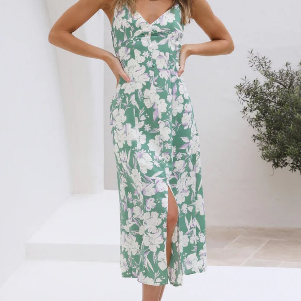 Fortunate One - Low Tide Maxi Dress Green